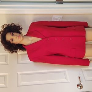 Talbots Red Long Sleeve Suit Jacket